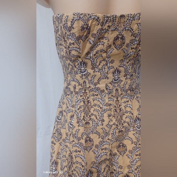 Anthropologie. Plenty By Tracyrees. Elegant Beige and Black Strapless Dress - Picture 6 of 14